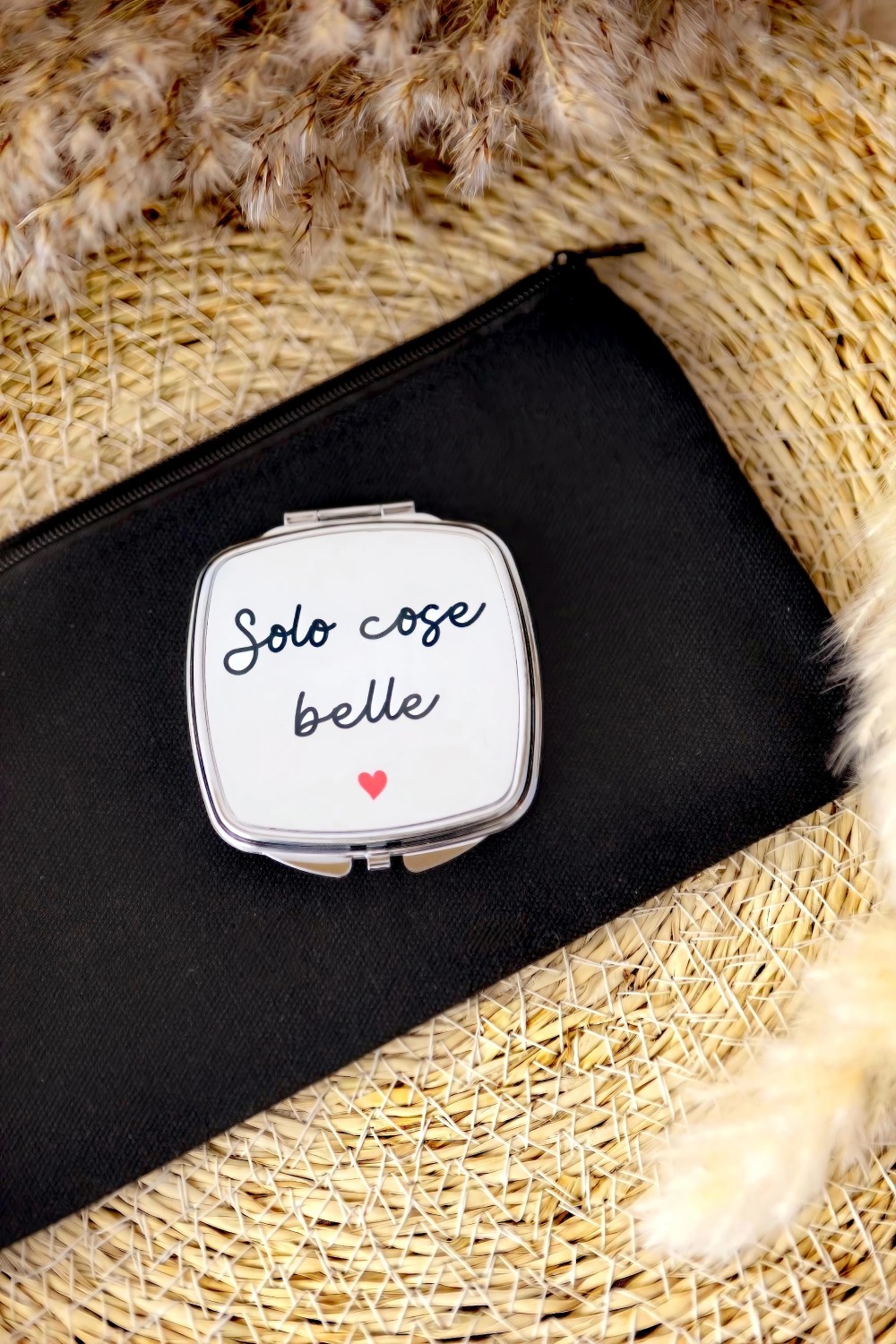 Specchietto quadrato "Solo cose belle"